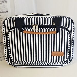 Bosidu Navy & White Travel Toiletry Bag